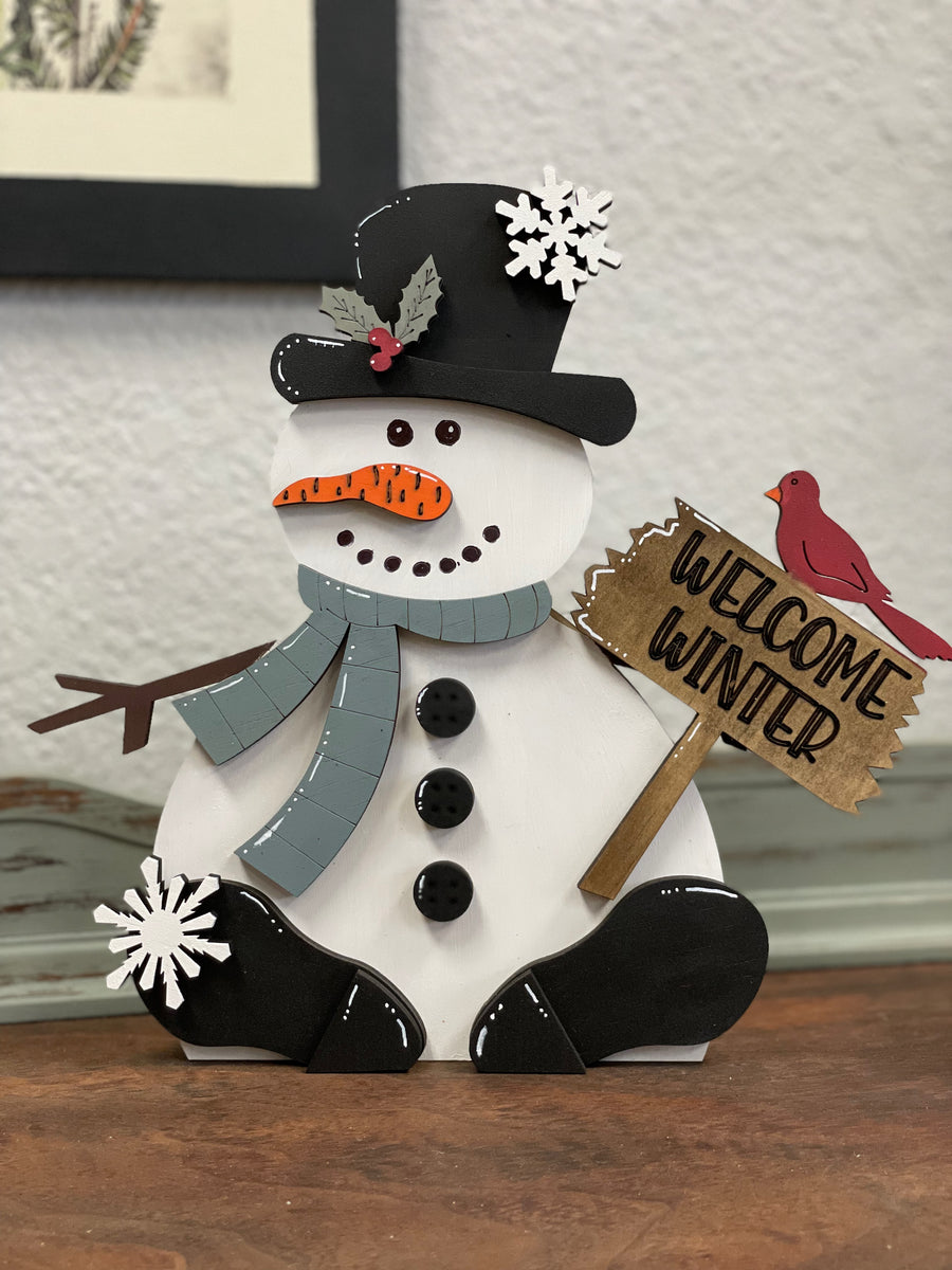 DIY Kit - Snowman Shelf Sitter