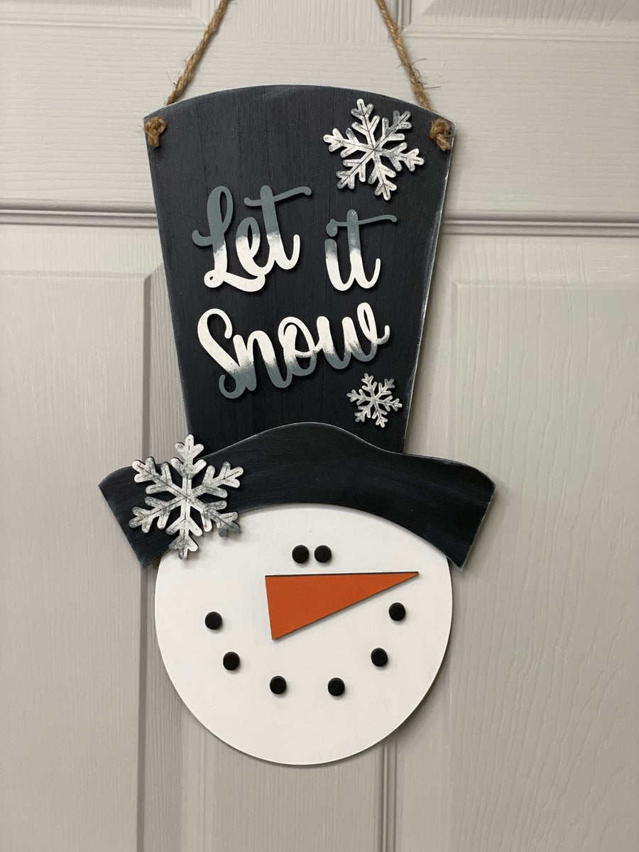 DIY Kit - Let it Snowman Door Hanger – The Weathered Shed