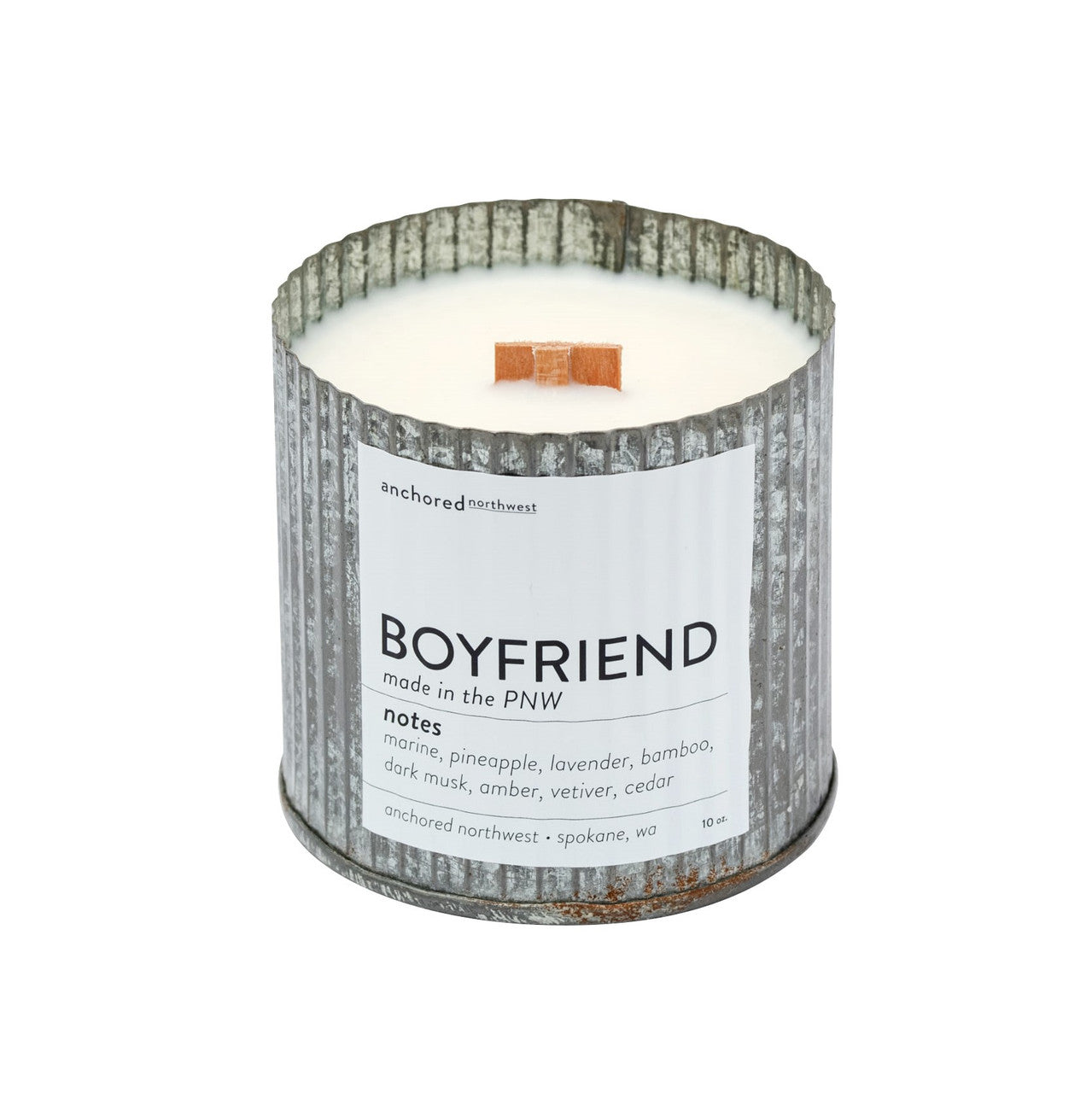 Boyfriend Wood Wick Rustic Candle