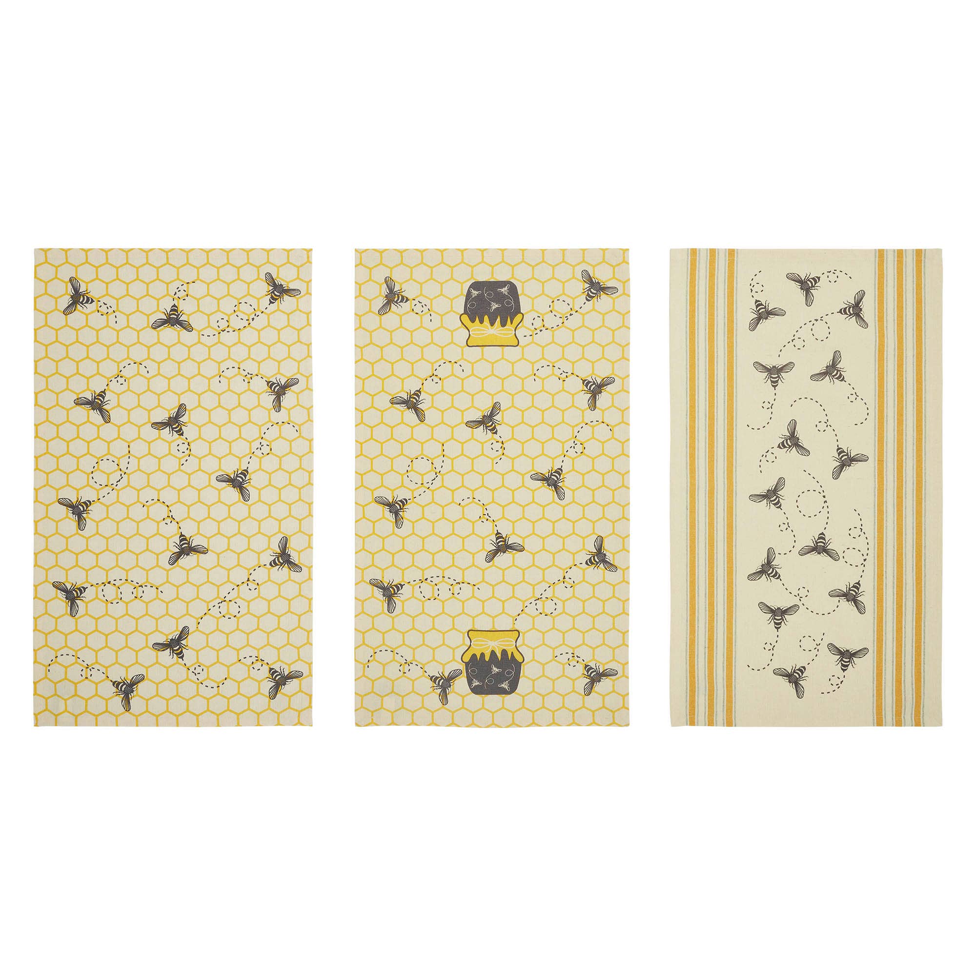 VHC Brands Buzzy Bees Honeypot Tea Towel - Thumbnail 5