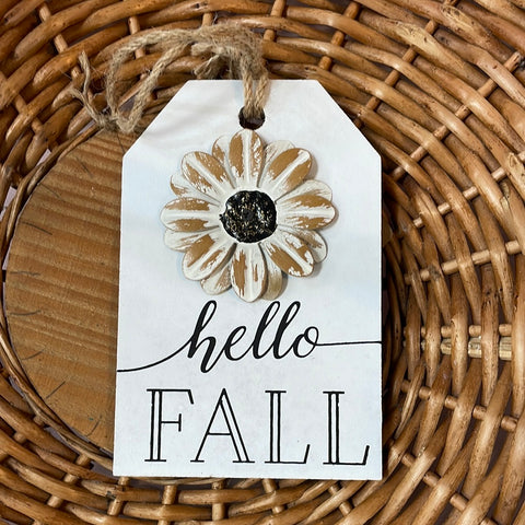 Hello Fall Tag