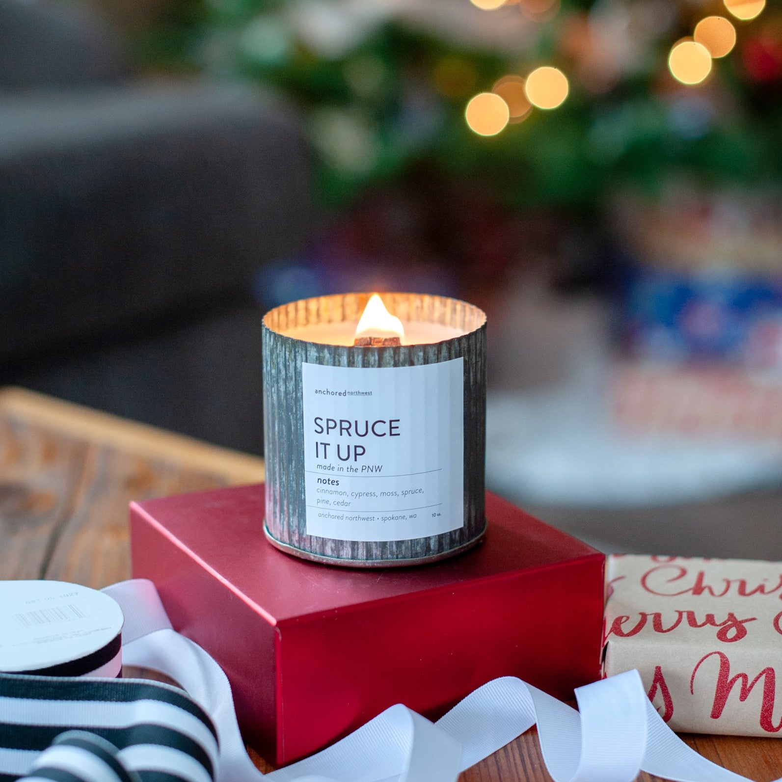 Spruce It Up Rustic Candle