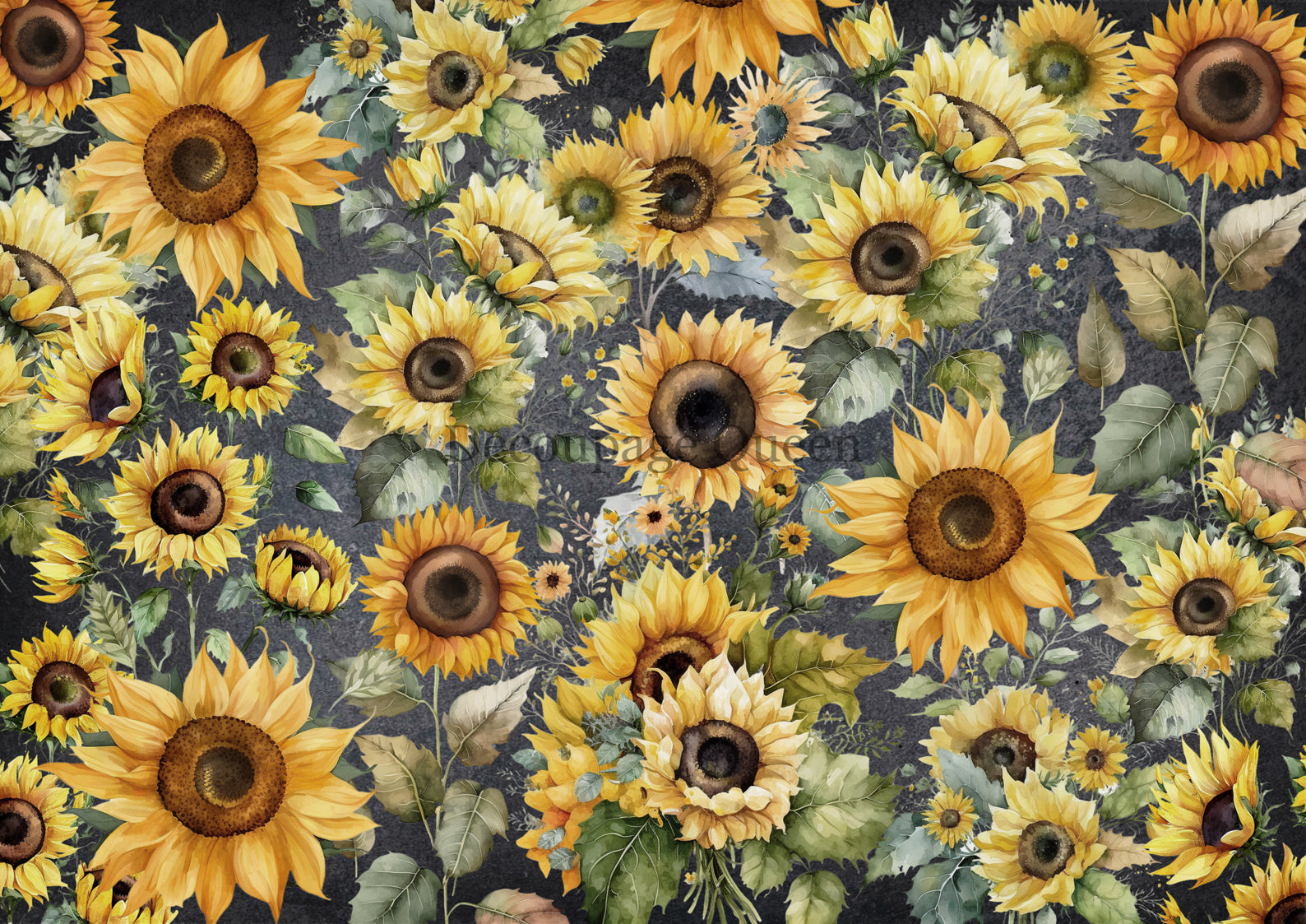 Field of Sunflowers - Decoupage Paper