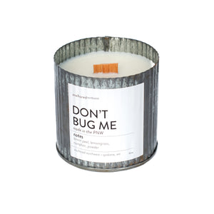 Don't Bug Me Wood Wick Rustic Candle