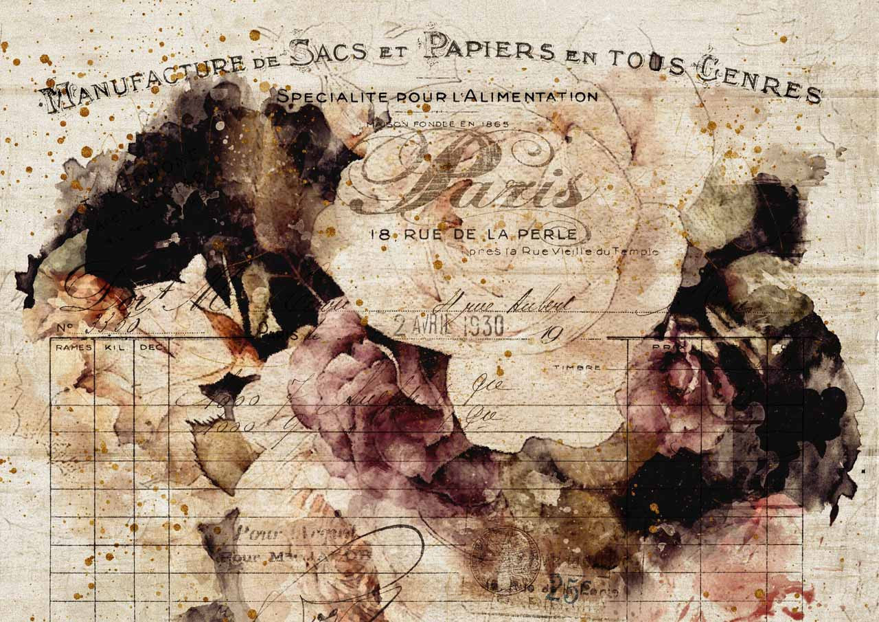 French Floral- Decoupage Paper