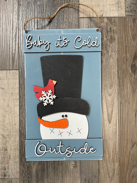 DIY Kit - Baby It's Cold Outside Door Hanger