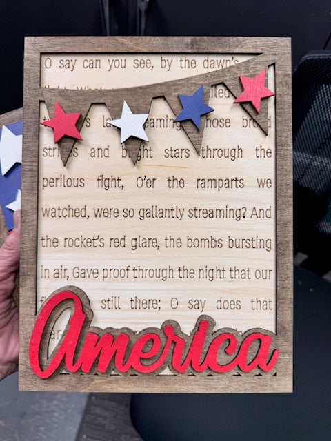National Anthem America Sign - Thumbnail 2