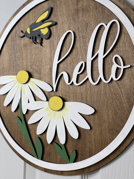 DIY Kit - Spring Daisies Door Hanger