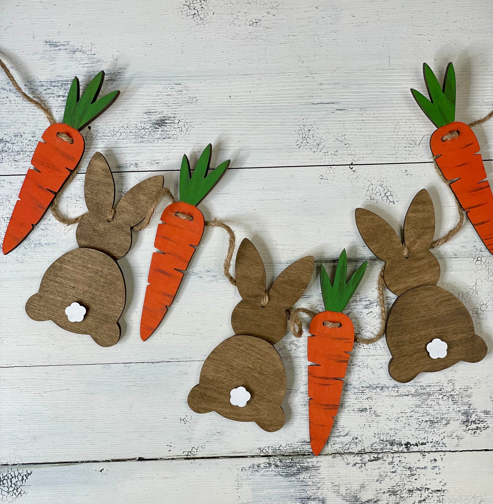 DIY Kit - Carrots & Bunnies Garland