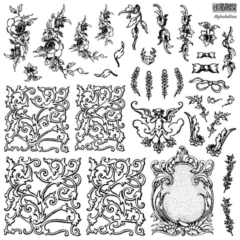 Alphabellies 12×12 IOD Stamp