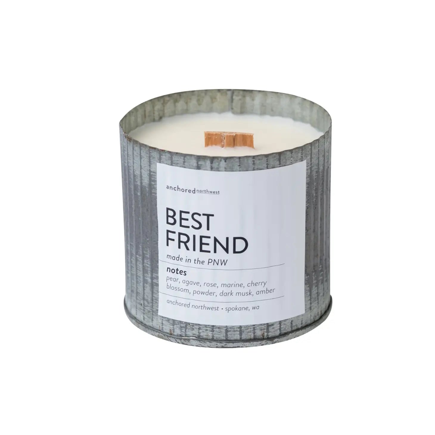 Best Friend Wood Wick Rustic Candle