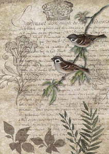 Birds on a Branch  ~ Decoupage Paper