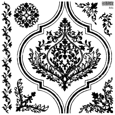 Bella 12x12 Decor Stamp