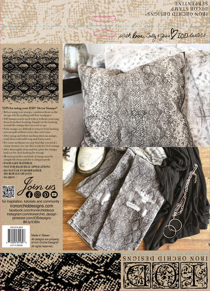 Serpentine 12x12 Decor Stamp