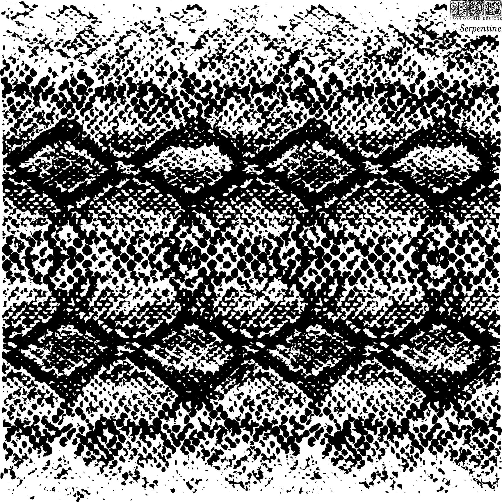 Serpentine 12x12 Decor Stamp