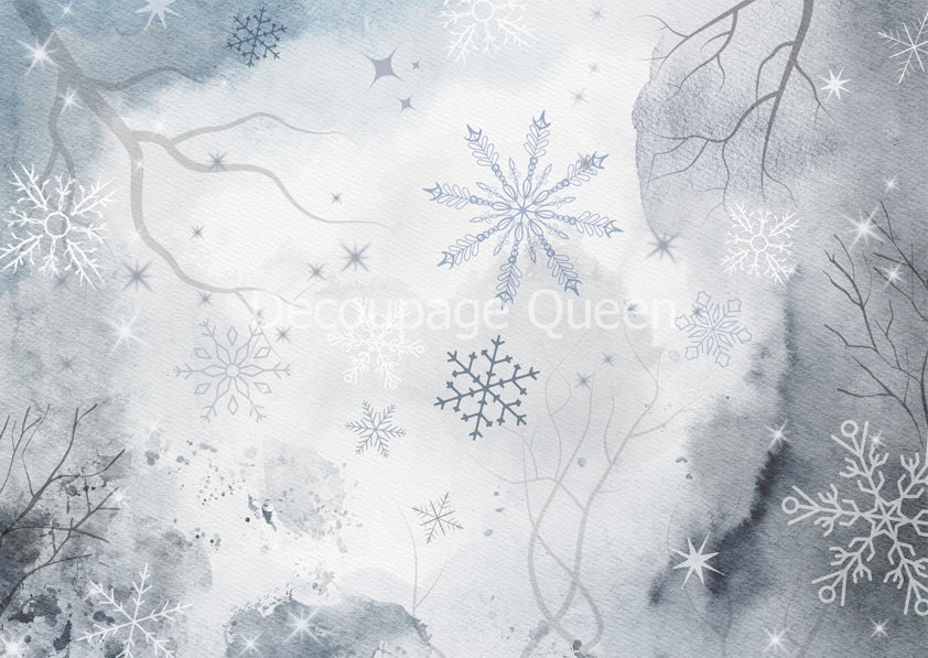 Forest Lore Snowflake Dream - Decoupage Paper