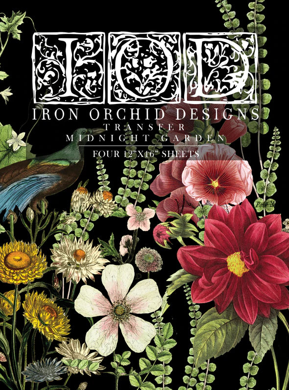 Midnight Garden 12x16 Decor Transfer Pad