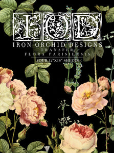 Flora Parisiensis IOD Transfer 12x16 Pad