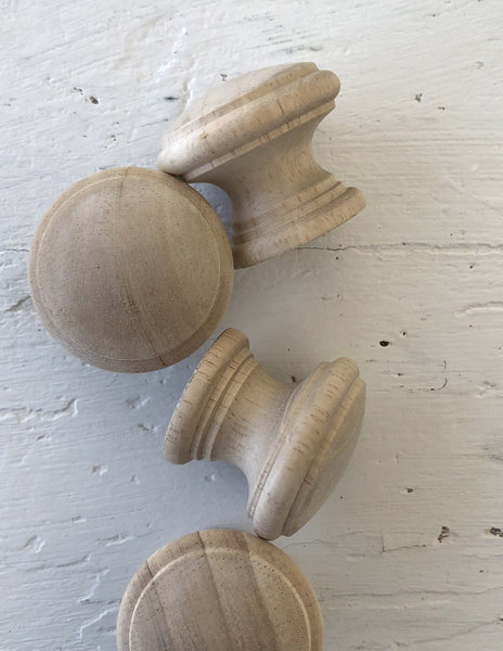 IOD Wooden Knobs 1.25 4 pack - The Weathered Shed