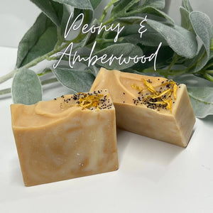 Peony & Amberwood - Goat Milk Soap
