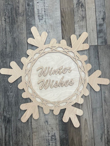 DIY Kit - Winter Wishes Door Hanger